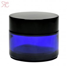 Blue glass jar, 30 ml