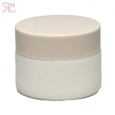 White ceramics jar, 30 ml