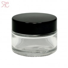 Transparent glass jar, 30 ml