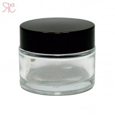 Transparent glass jar, 50 ml