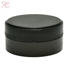 Black plastic jar, 50 ml