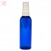 Blue plastic bottle for light lotions, 100 ml