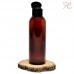 Amber plastic bottle with flip-top cap, 100 ml