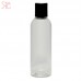 Transparent plastic bottle with disc-top cap, 100 ml