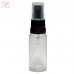 Transparent plastic bottle with spray pump, 20 ml