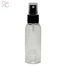 Transparent plastic bottle with spray pump, 50 ml