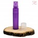 Purple plastic bottle with spray pump, 5 ml
