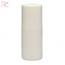 Roll-on white plastic container, 50 ml