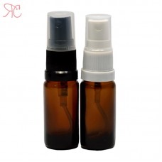 Amber glass with spray pump, 10 ml