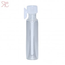 Mini transparent glass bottle, 1 ml