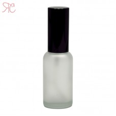 White frosted glass perfume bottle with spray pump, 30 ml