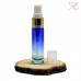 Blue gradient glass perfume bottle with fine mist pump, 10 ml