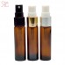Amber glass perfume bottle with fine mist pump, 10 ml