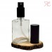 Square glass bottle with sprayer pump, 30 ml