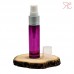 Pink glass perfume bottle with fine mist pump, 10 ml