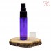 Purple glass perfume bottle with fine mist pump, 10 ml