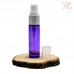 Purple glass perfume bottle with fine mist pump, 10 ml