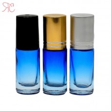 Blue gradient glass roll-on bottle, 5 ml