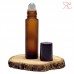 Amber Frosted glass roll-on bottle, 10 ml