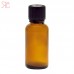Amber glass bottle with childproof cap, 30 ml