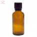 Amber glass bottle with childproof cap, 50 ml