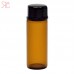 Amber glass bottle with dropper and safety lid, 5 ml
