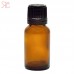 Amber glass bottle with dropper, 20 ml