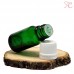 Green glass bottle with dropper, 10 ml