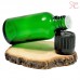 Green glass bottle with dropper and childproof cap, 30 ml
