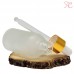 Frosted white glass bottle with pipette, 30 ml