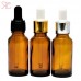 Amber glass bottle with pipette, 20 ml