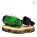 Green glass bottle with pipette, 10 ml