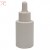 White glossy glass bottle with pipette, 30 ml