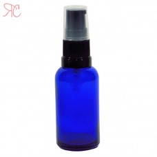 Blue glass bottle for light lotions, 30 ml