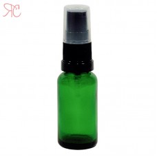 Green glass bottle for light lotions, 20 ml